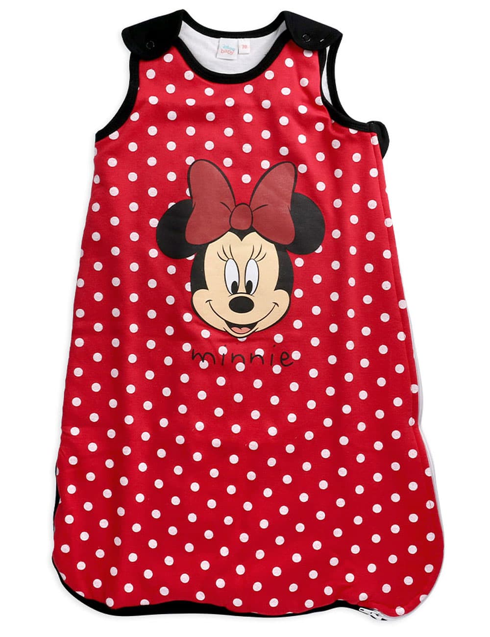Schlafsack 90 cm Minnie Mouse Disney NEU leicht wattiert rot Punkte Maus baby