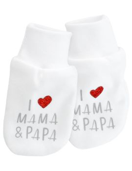Baby Sweets 14 Teile Set I Love Mama & Papa weiß Newborn (56) - 7