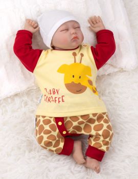 Baby Sweets 2 Teile Set Baby Giraffe gelb Newborn (56) - 4