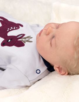 Baby Sweets 2 Teile Set Little Reindeer blau Newborn (56) - 6