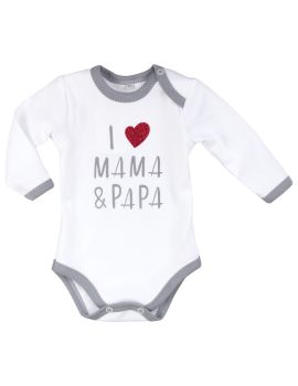 Baby Sweets 14 Teile Set I Love Mama & Papa weiß Newborn (56) - 4