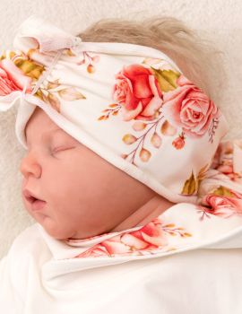 Baby Sweets 3 Teile Set Floral weiß 56 (Neugeborene) - 6