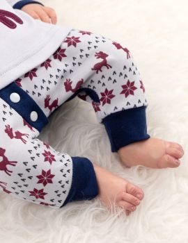 Baby Sweets 2 Teile Set Little Reindeer blau Newborn (56) - 7
