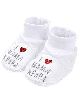 Baby Sweets 14 Teile Set I Love Mama & Papa weiß Newborn (56) - 8