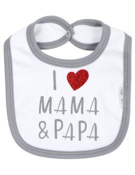 Lätzchen I love Mama & Papa I Love Mama & Papa