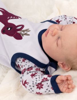 Baby Sweets 2 Teile Set Rentier Little Reindeer grau Newborn (56) - 7